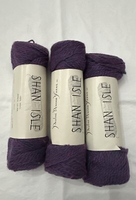 Shan Isle Pauline Denham Yarns 100% Vintage Wool Irish Hea Color 1468 3 Skeins