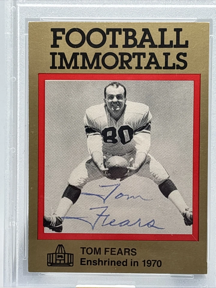 1985 Football Immortal #40 Tom Fears Auto Signed PSA - Image 2 of 3