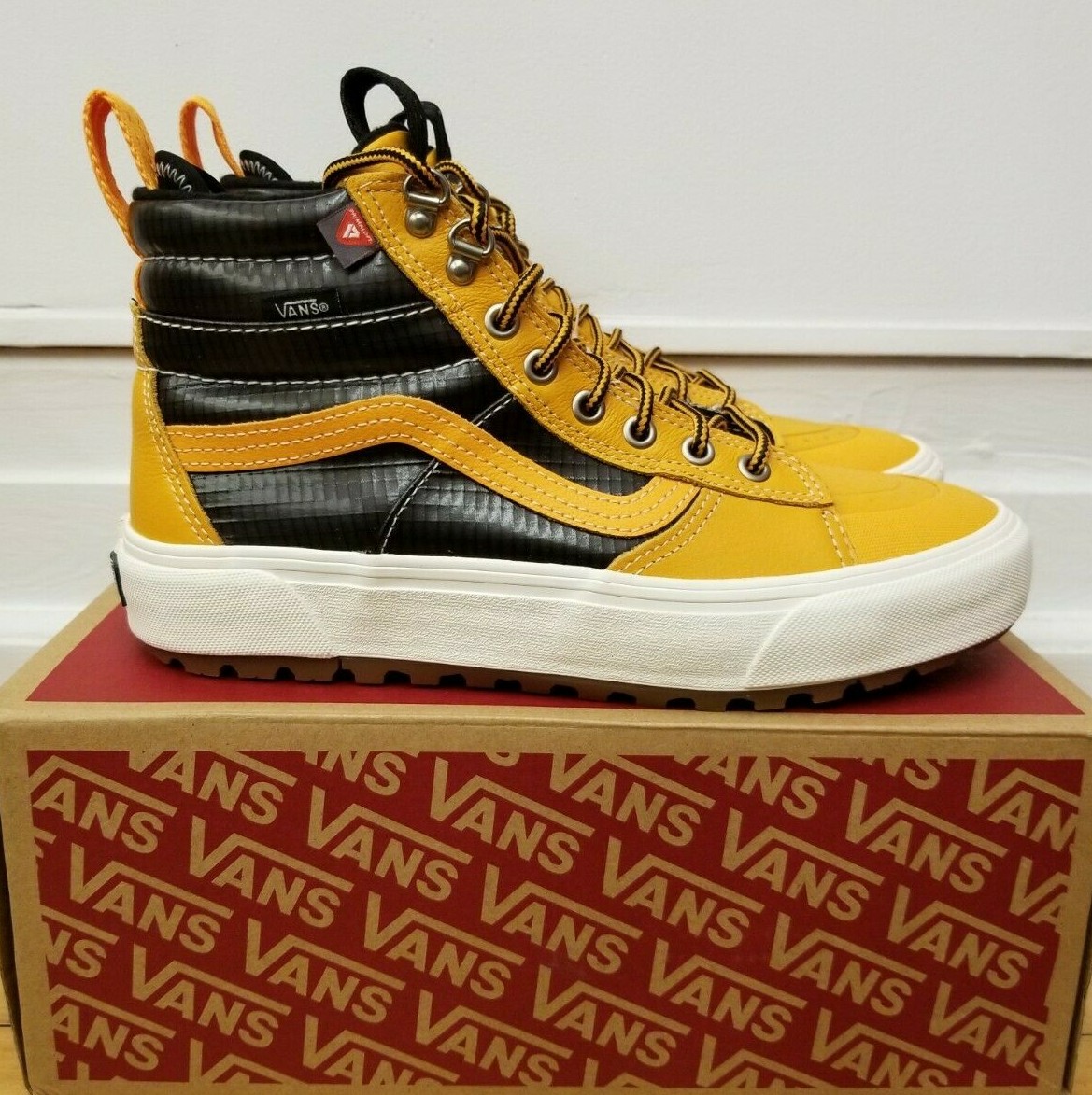 black waterproof vans