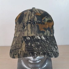 MODINE ADJUSTABLE STRAPBACK BASEBALL HAT/CAP, MOSSY OAK CAMO, OUTDOOR