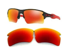 Galaxy Replacement Lens For Oakley Flak 2.0 Sunglasses Red Polarized 100% UVAB