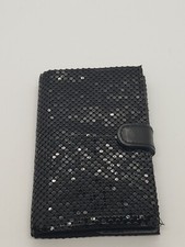 Whiting And Davis Black Mesh Address Book