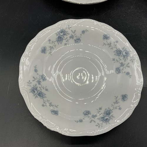 VTG Set Of 4 Johann Haviland Blue Garland 6 1/8” Saucers - Picture 2 of 7