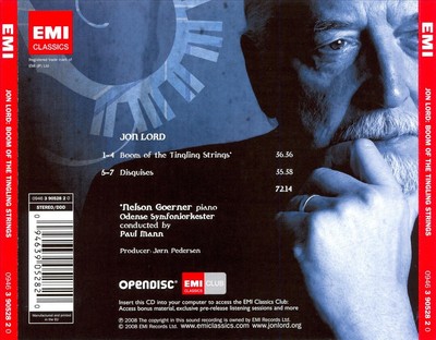 JON LORD JON LORD: BOOM OF THE TINGLING STRINGS NEW CD