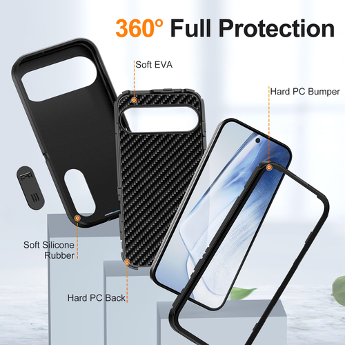 Invisible Kickstand Protective Rugged Phone Case for Google Pixel 9 ProXL/9/9Pro - Picture 21 of 98