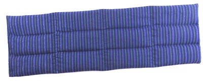 MONIS KÖRNERKISSEN Körnerkissen Dinkel 22x70cm - 12 Kammern blau grün Nacken Wärmekissen Rücken XL