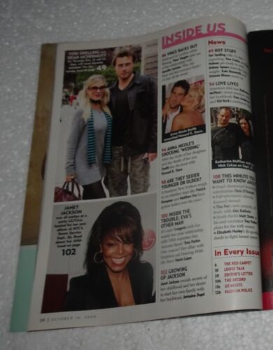 US Weekly October 16, 2006 Jennifer Aniston Tori Spelling Janet Jackson #609 - Picture 3 of 7
