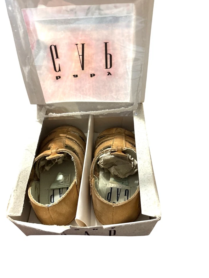 Kids Shoes By Baby Gap Brown Leather Infant Sandals Size 3 With Original Box - Image 4 of 4