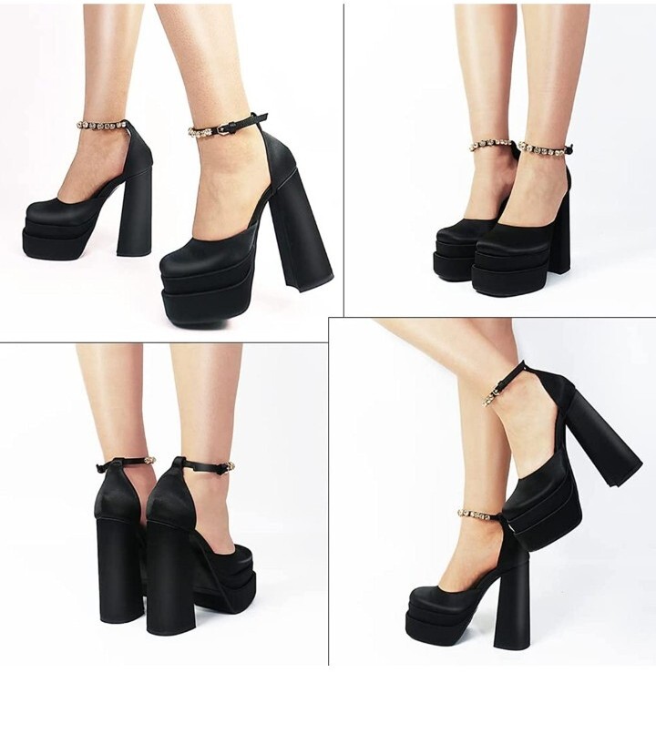 FETICO DOUBLE STRAP SQUARE PLATFORM