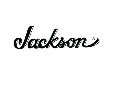 2-Pack Jackson Headstock Decal for Guitars Black NEW Reproduction