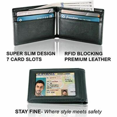 DONWORD Men's Leather Wallet – RFID Blocking, Trifold, 15+ Card Slots, Lifetime Warranty - View #10