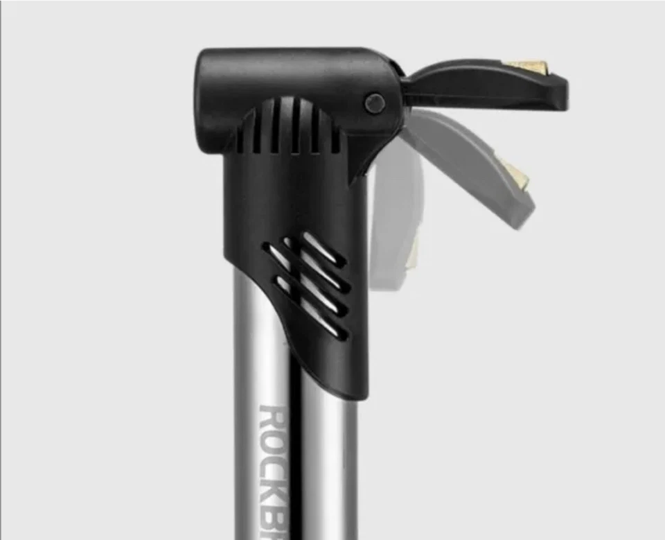 Mini bomba manual para bicicleta de montaña RockBros 100 psi inflador de neumáticos para ciclismo portátil Foto 4 de 4