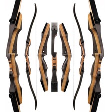 Set arco ricurvo 25-50lb 57" tiro con l'arco rimozione 12x frecce kit tiro destro caccia