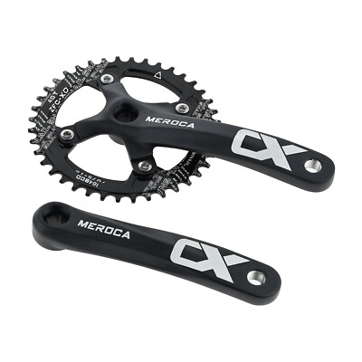 Single Speed Crankset 32-42T Square Crank Arm Aluminum