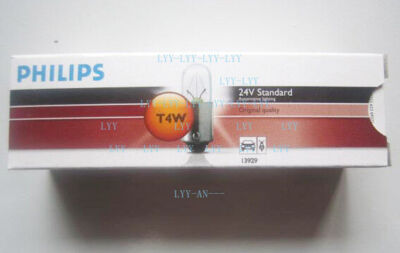 10pcs PHILIPS 13929 24V4W T4W BA9s standard signaling lamp truck bus light bulb