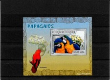 Znaczki- Mozambik -Blok ptaków-2007