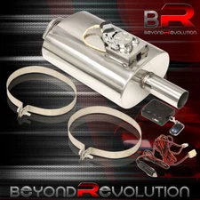 2.5" Tip 63mm Piping Steel Exhaust Valve Muffler Tip Remote Controller Silencer