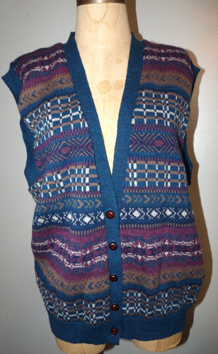 Pendleton Damenweste groß Aztekenmuster 100 % Lammwolle USA - Bild 8 von 9