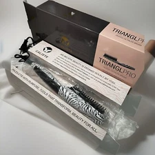 Calista TrianglPRO Triangl Pro Heated Hair Detailer Brush Zebra Print NEW READ
