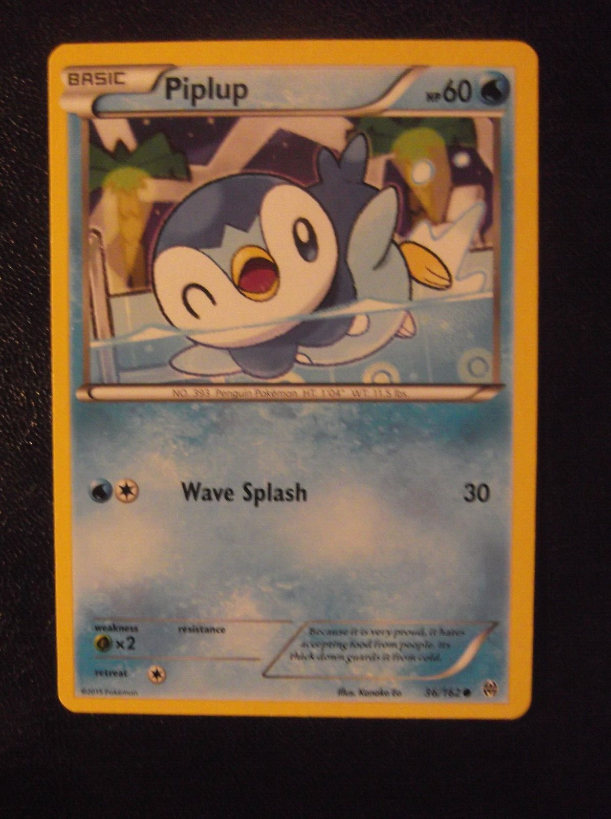 087PK036 - Piplup- 36/162 - Breakthrough  - Common *