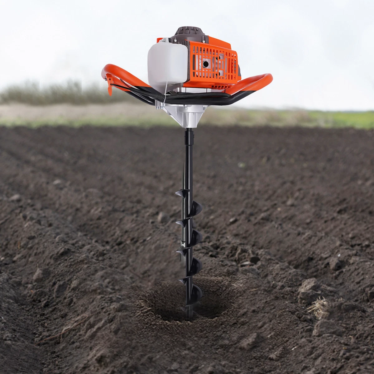 71cc Petrol Post Hole Digger Earth Auger Borer 2.3HP Motor w 4