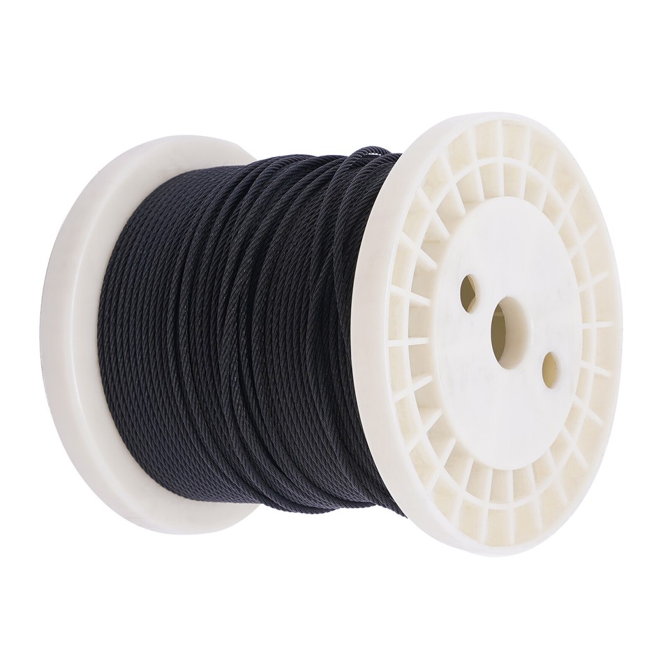 Stainless Steel Cable Wire Rope Roll 1/8 In 250ft 7x7 Strand Cable