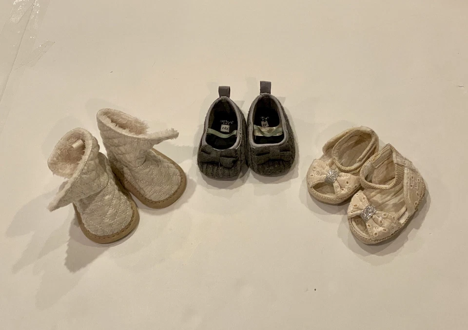 Carter's обувь для новорожденных размер NB лот 3 - Изображение 2 из 3