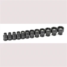Grey Pneumatic 9712MG 1/4" Drive 12-Piece Metric Magnetic Impact Socket Set