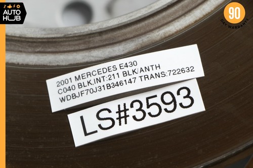 96-03 Mercedes W210 E430 E320 Rear Brake Rotors Disc Left & Right Set Textar - Picture 12 of 12