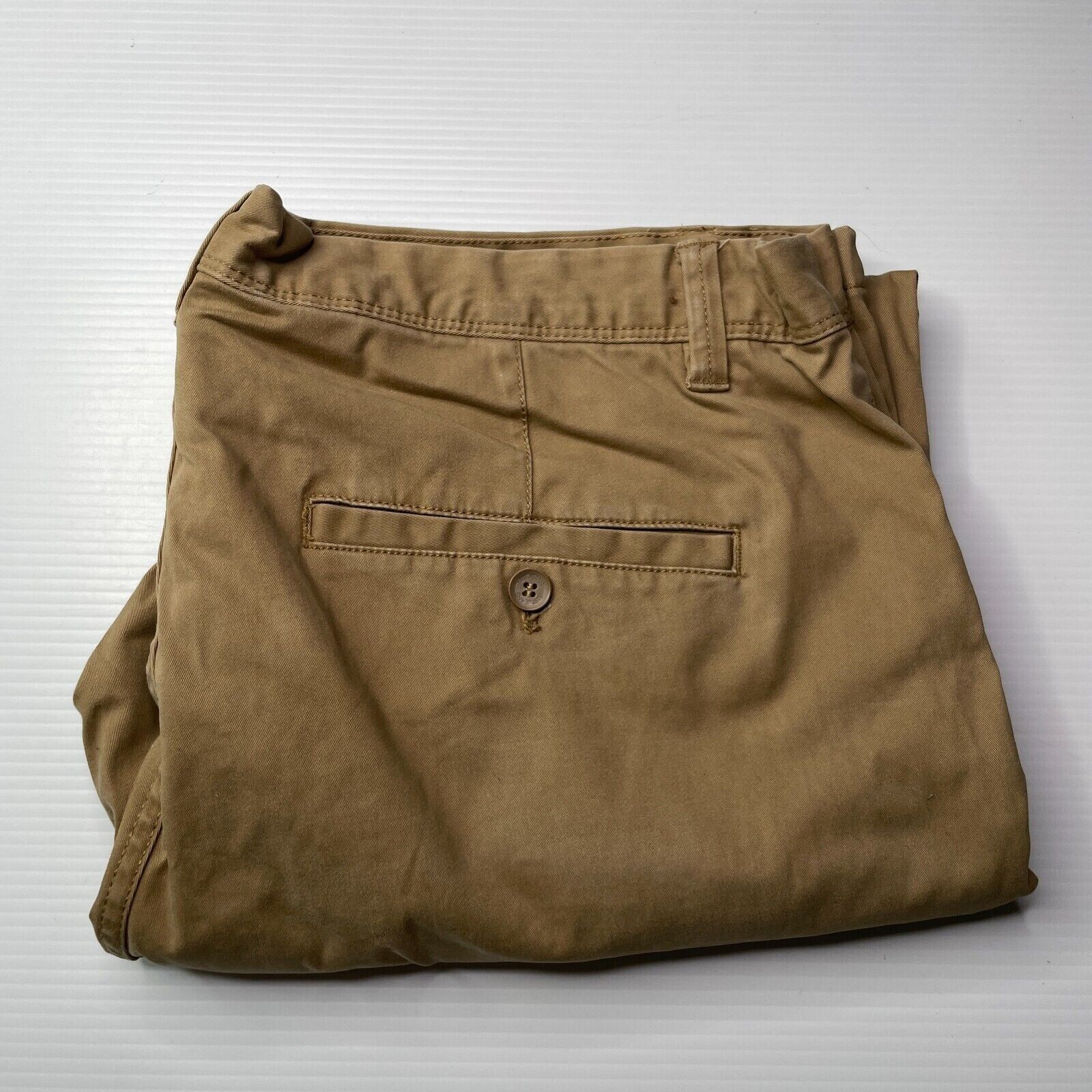 Just Jeans Slim Straight Chino Pants Mens Size 38 Waist Beige Casual Style Fit