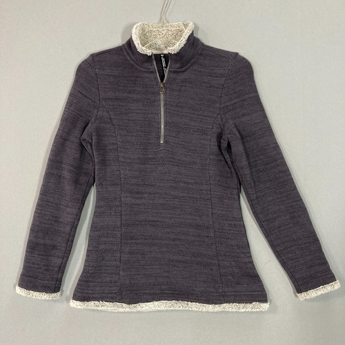Kuhl Womens Alska Half Zip Fleece Pullover Size XS Dark Gray Style #4210 Sherpa - Picture 2 of 12