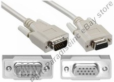Lot10 15ft SVGA/VGA Male-Female Extension Monitor/Video/TV/LCD/LED Cable/Cord L