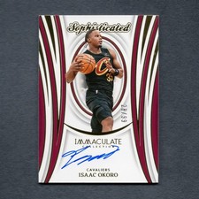 2023-24 Panini Immaculate Sophisticated Isaac Okoro Auto Holo Gold 28/99 #YB