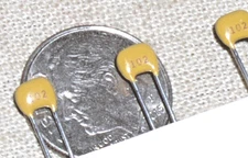 10 RADIAL CERAMIC CAPACITOR .001UF .001 UF MFD  1 NF 102 1000PF 100 V 100V USA!