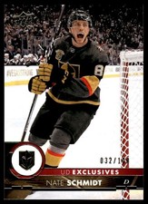 2017-18 Upper Deck UD Exclusives Nate Schmidt 032/100 Vegas Golden Knights #430