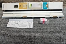 32" X 72" Hampton Bay White Cordless 1 in. Room Darkening Vinyl Blinds