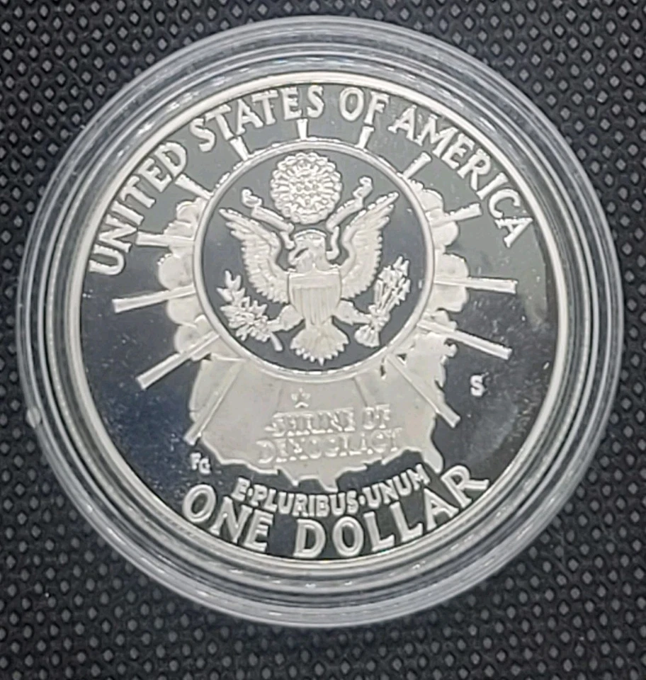 1991 S 90% Silver Proof  Mount Rushmore Golden Anniversary One Dollar Coin - Image 3 of 4