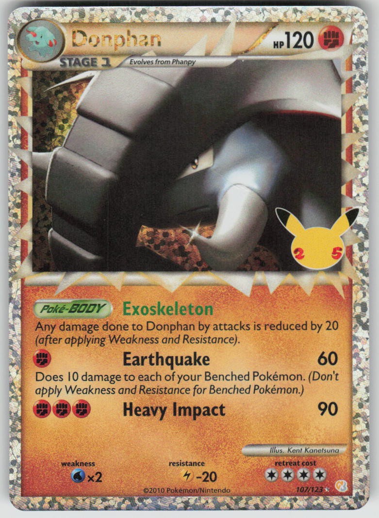 Pokemon Donphan (Prime) 107/123 Celebrations: Classic Collection CCol NM