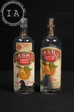 Pair of Lash’s Orangeade Syrup Bottles - No. 1 & No. 2 Varieties