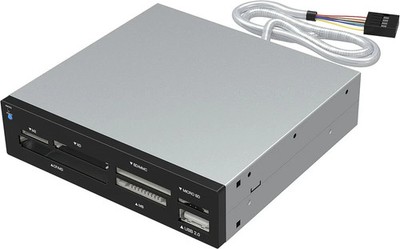 SABRENT 74 in 1 3.5 Inch Internal Flash Media Card Reader/Writer with USB Port (