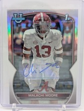 2022 Bowman Chrome University Refractor Auto  Malachi Moore /499