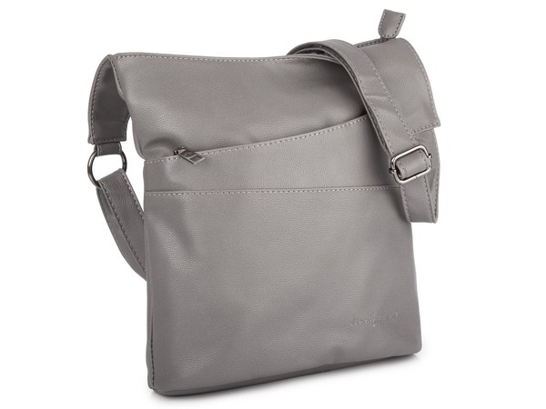 Jennifer Jones Damentasche UmhäNgetasche Schultertasche Grau Kunstleder-image