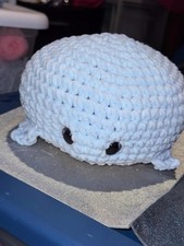 Handmade Crocheted Plush Stuffed Animal White Small 6-14 in Toy