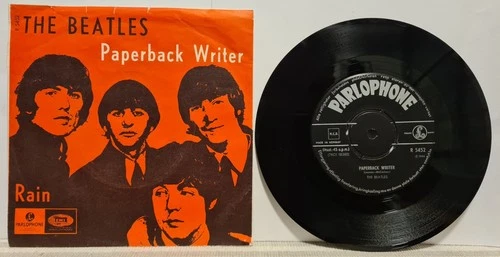 The Beatles paperback writer 1966 Vg+/Vg+ Norway 7" 45 single
