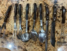 Vintage Cutco Lot Of 9 Brown Marble 12,13,14,15,1026,1027,1060,1022,1024