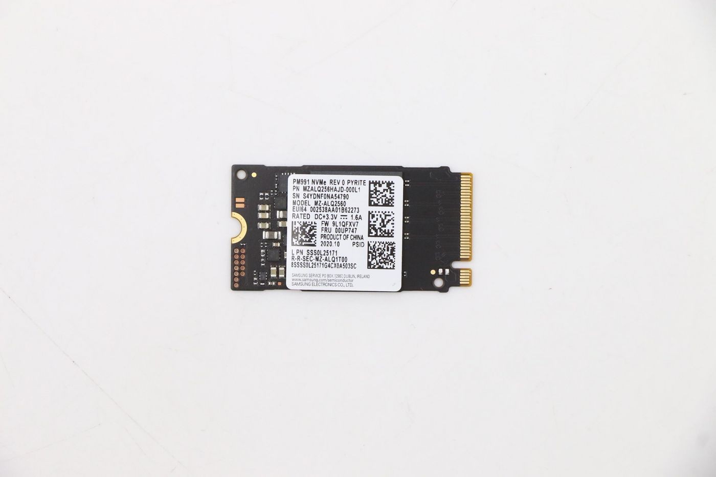 Lenovo 00UP747 M.2 2242 256GB PCIe 3x4 NVMe SSD