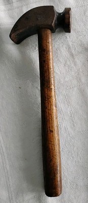 Vintage Cobblers Hammer Smooth Face Wood Handle 10''