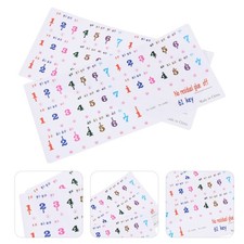 2 Sheets Piano Key Board Detachable Note Guide Number Stickers for Keyboard