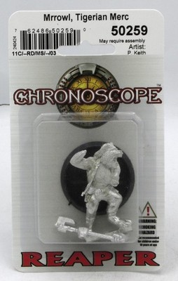 Reaper 50259 Mrrowl Tigerian Merc (Chronoscope) Weretiger Were-Tiger Mercenary