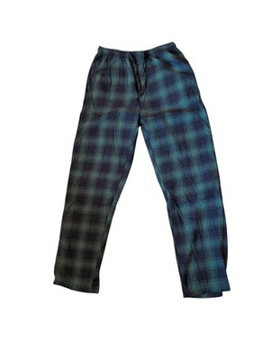 Unbranded Green And Blue Pull On Pajama Sleep Pants Men's M